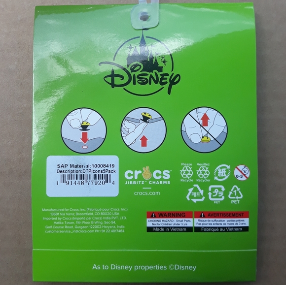 (New) Crocs Disney Theme Park Jibbitz Set - Picture 4 of 4